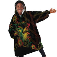 Personalized Ghana Kid Wearable Blanket Hoodie Eagle Of Freedom And Justice