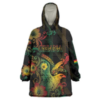 Personalized Ghana Kid Wearable Blanket Hoodie Eagle Of Freedom And Justice