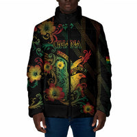 Personalized Ghana Padded Jacket Eagle Of Freedom And Justice
