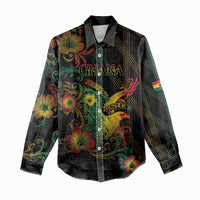 Personalized Ghana Women Casual Shirt Eagle Of Freedom And Justice