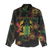 Personalized Ghana Women Casual Shirt Eagle Of Freedom And Justice