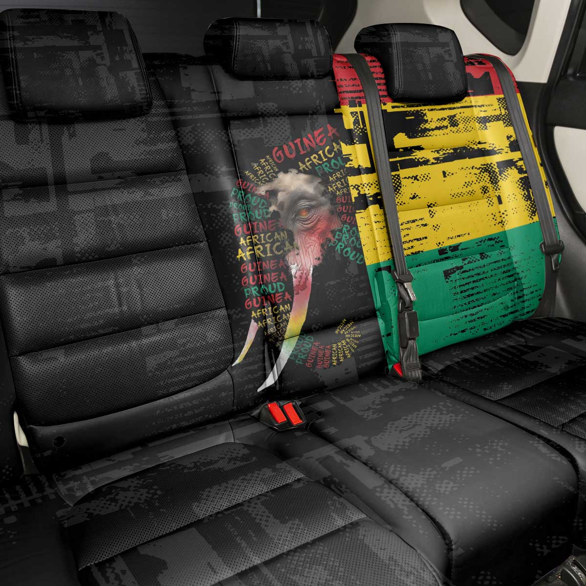 Guinea Back Car Seat Cover Elephant Soul African