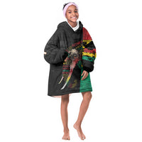 Personalized Guinea Kid Wearable Blanket Hoodie Elephant Soul African