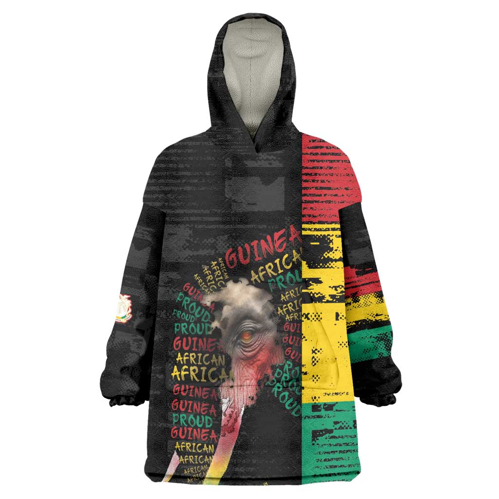 Personalized Guinea Kid Wearable Blanket Hoodie Elephant Soul African