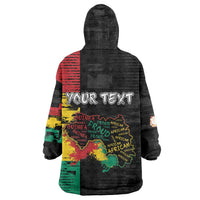 Personalized Guinea Kid Wearable Blanket Hoodie Elephant Soul African