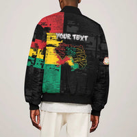 Personalized Guinea Sleeve Zip Bomber Jacket Elephant Soul African