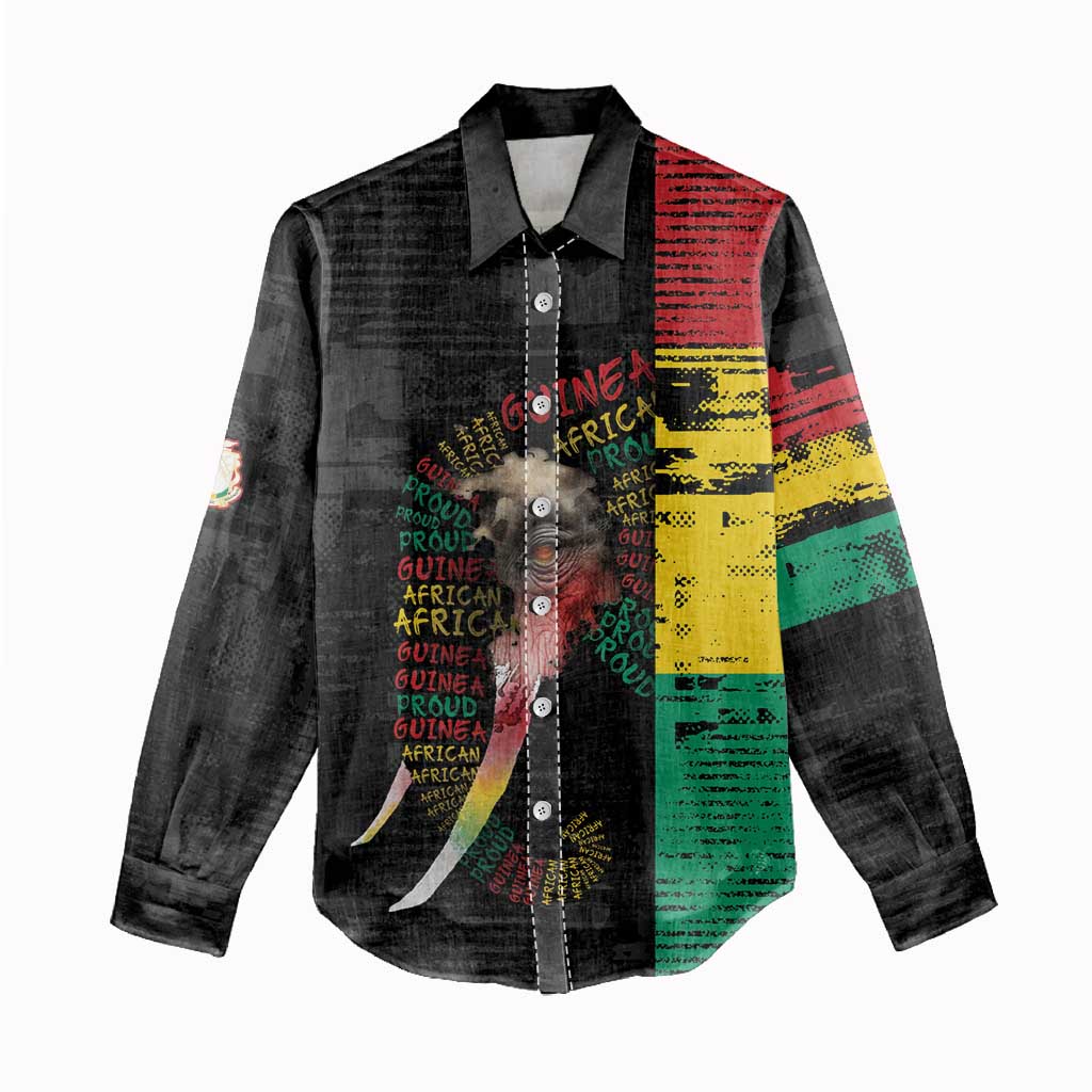 Personalized Guinea Women Casual Shirt Elephant Soul African