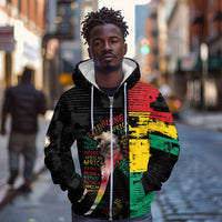Personalized Guinea Zip Hoodie Elephant Soul African