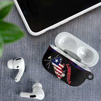 Liberia AirPods Case Map With Pepper Flowers Scratch Texture