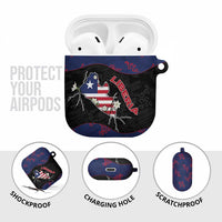 Liberia AirPods Case Map With Pepper Flowers Scratch Texture