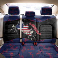 Liberia Back Car Seat Cover Map With Pepper Flowers Scratch Texture