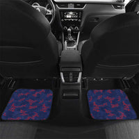 Personalized Liberia Car Mats Map With Pepper Flowers Scratch Texture