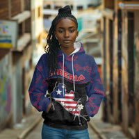 Personalized Liberia Hoodie Map With Pepper Flowers Scratch Texture