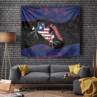 Liberia Tapestry Map With Pepper Flowers Scratch Texture