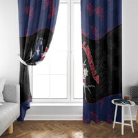 Liberia Window Curtain Map With Pepper Flowers Scratch Texture
