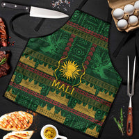 Mali Apron Golden Sun And Mosque Patterns Retro Style