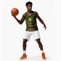 Mali Basketball Jersey Golden Sun And Mosque Patterns Retro Style