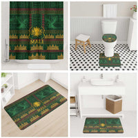 Mali Bathroom Set Golden Sun And Mosque Patterns Retro Style