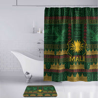 Mali Bathroom Set Golden Sun And Mosque Patterns Retro Style