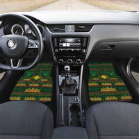 Mali Car Mats Golden Sun And Mosque Patterns Retro Style