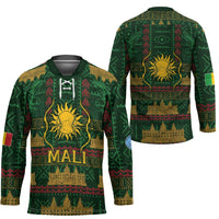 Mali Hockey Jersey Golden Sun And Mosque Patterns Retro Style