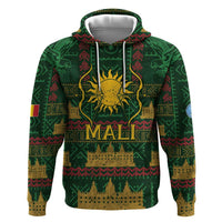 Mali Hoodie Golden Sun And Mosque Patterns Retro Style