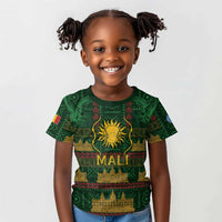 Mali Kid T shirt Golden Sun And Mosque Patterns Retro Style