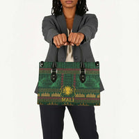Mali Leather Bag Golden Sun And Mosque Patterns Retro Style