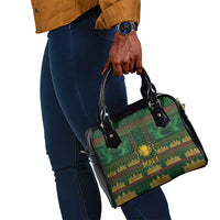Mali Shoulder Handbag Golden Sun And Mosque Patterns Retro Style