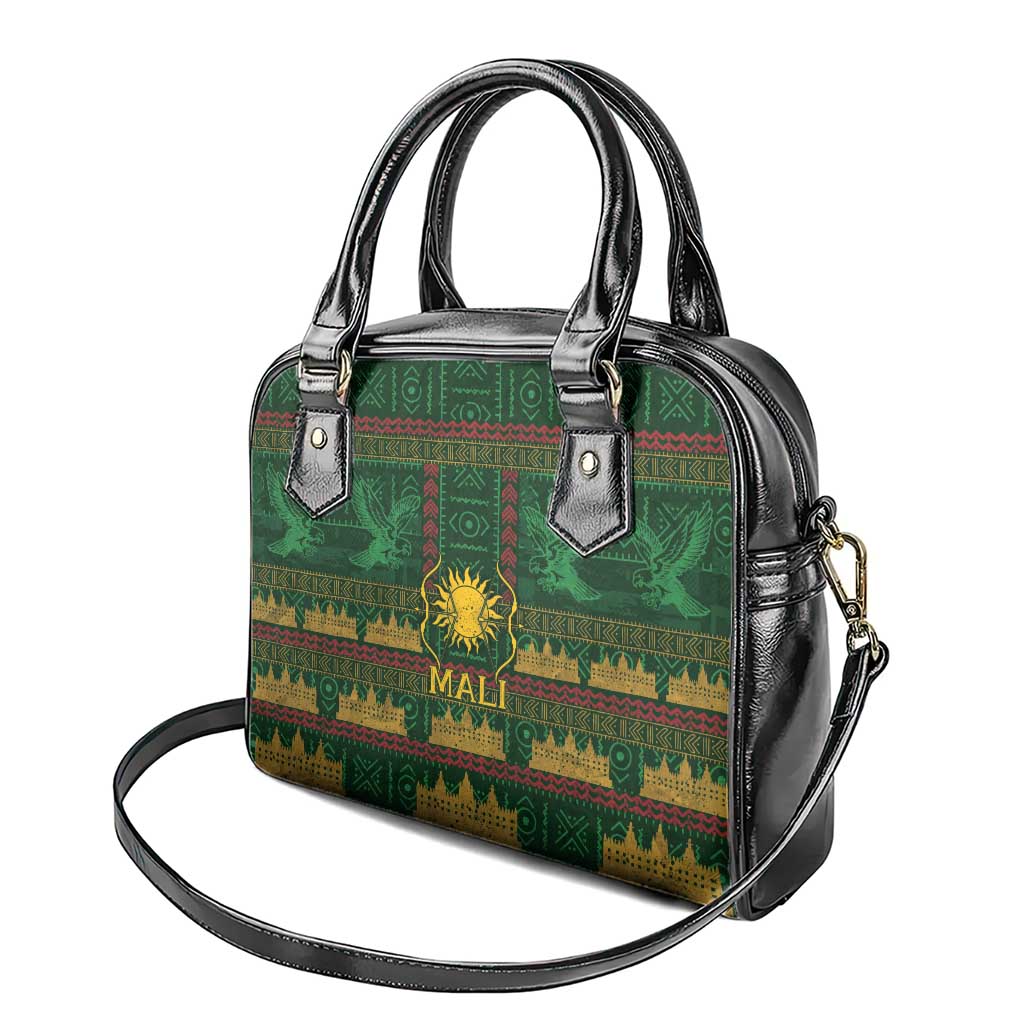 Mali Shoulder Handbag Golden Sun And Mosque Patterns Retro Style