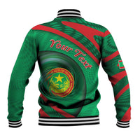 Personalized Mauritania Baseball Jacket African Wildcat From Richat Structure