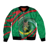 Personalized Mauritania Bomber Jacket African Wildcat From Richat Structure