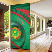 Personalized Mauritania Door Cover African Wildcat From Richat Structure