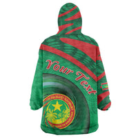 Personalized Mauritania Kid Wearable Blanket Hoodie African Wildcat From Richat Structure