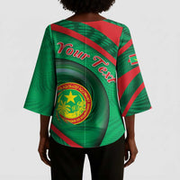 Personalized Mauritania Kimono Sleeve Blouse African Wildcat From Richat Structure