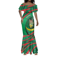 Personalized Mauritania Mermaid Dress African Wildcat From Richat Structure