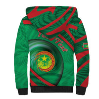 Personalized Mauritania Sherpa Hoodie African Wildcat From Richat Structure