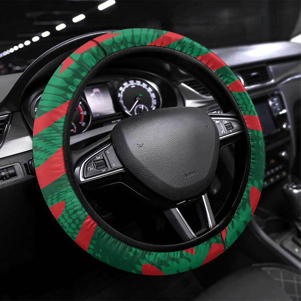 Mauritania Steering Wheel Cover African Wildcat From Richat Structure