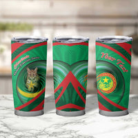 Personalized Mauritania Tumbler Cup African Wildcat From Richat Structure