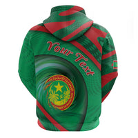 Personalized Mauritania Zip Hoodie African Wildcat From Richat Structure
