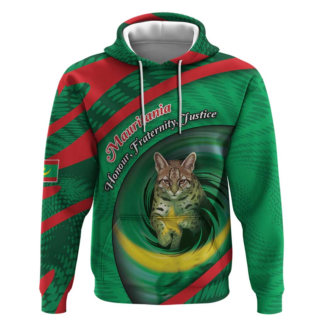 Personalized Mauritania Zip Hoodie African Wildcat From Richat Structure