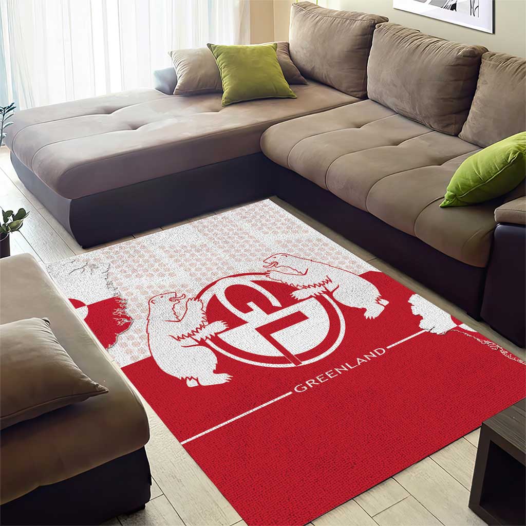 Greenland Area Rug Coat Of Arms Unique Style
