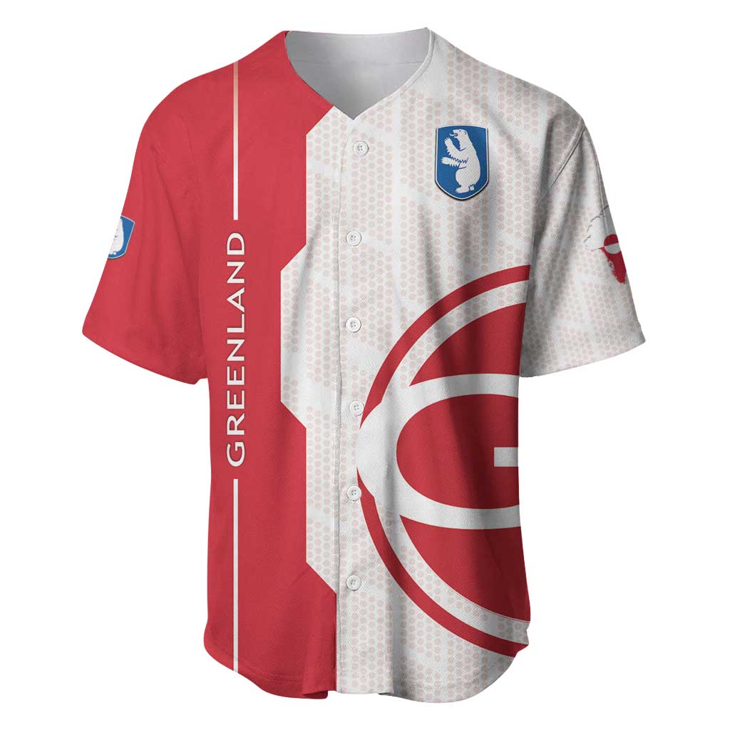 Greenland Baseball Jersey Coat Of Arms Unique Style