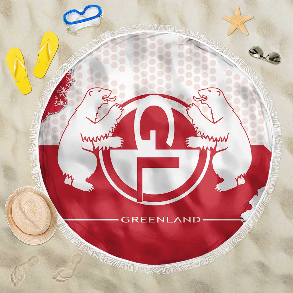 Greenland Beach Blanket Coat Of Arms Unique Style