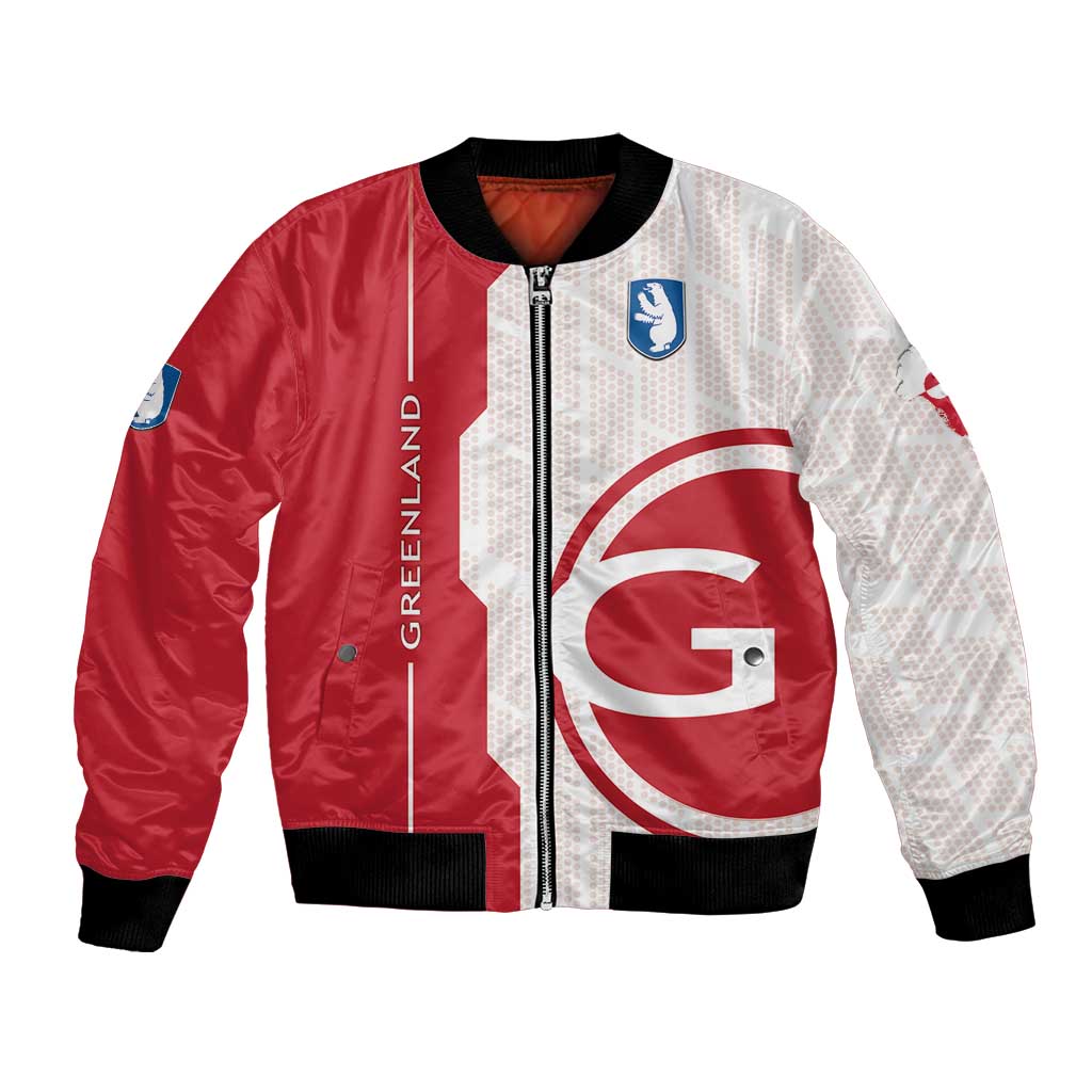Greenland Bomber Jacket Coat Of Arms Unique Style