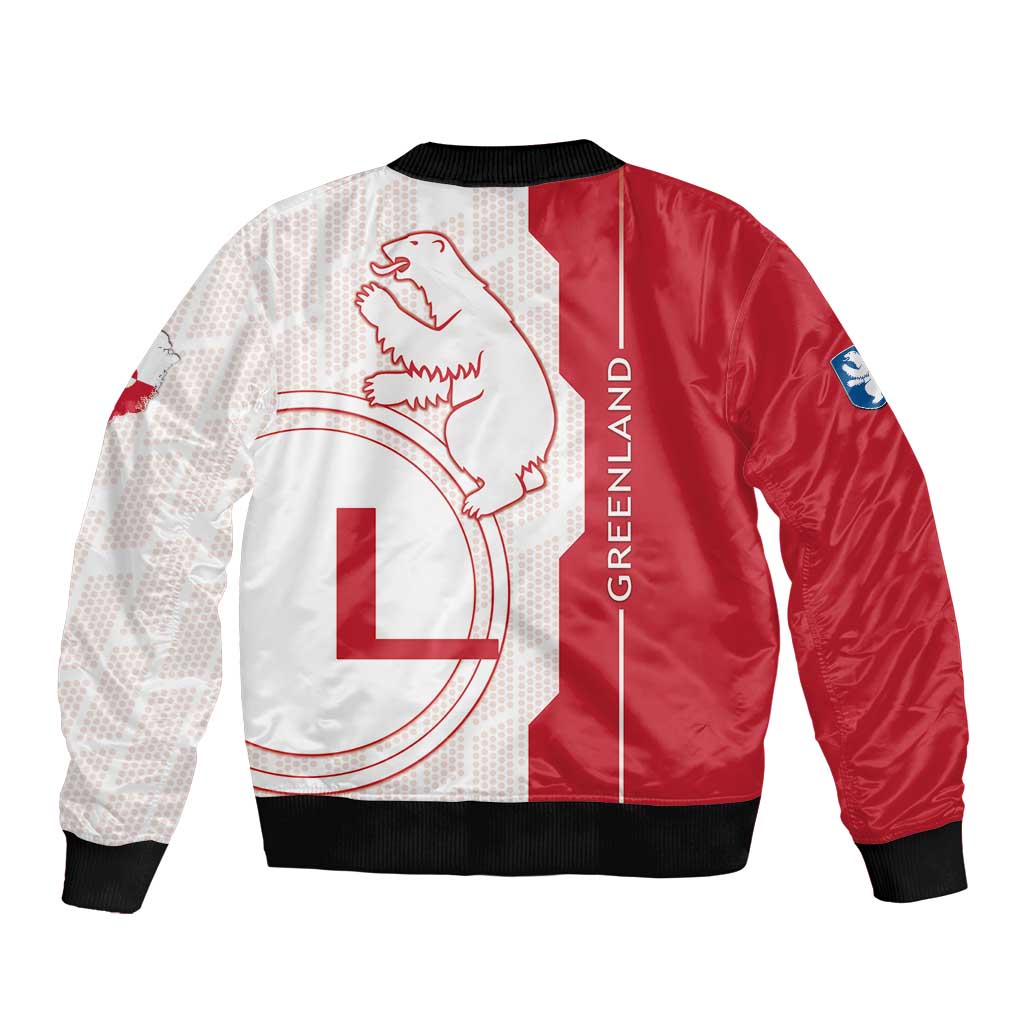 Greenland Bomber Jacket Coat Of Arms Unique Style