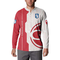 Greenland Button Sweatshirt Coat Of Arms Unique Style