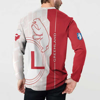 Greenland Button Sweatshirt Coat Of Arms Unique Style