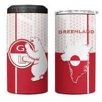 Greenland 4 in 1 Can Cooler Tumbler Coat Of Arms Unique Style