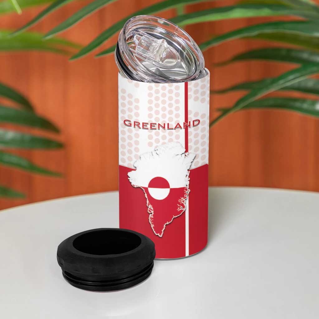 Greenland 4 in 1 Can Cooler Tumbler Coat Of Arms Unique Style